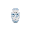 Blue Loving Doves Brass Keepsake Urn — ISU-RJ-0070