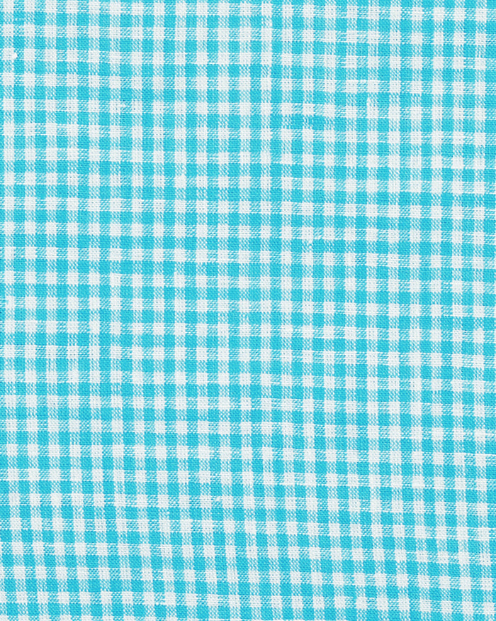 Blue Mini Gingham Linen