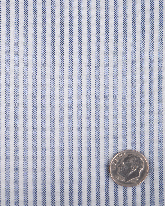 Blue University Stripe Oxford