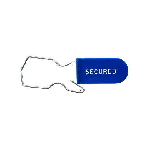 Blue Wire Hasp Padlock Seal - Scored (SE-51)