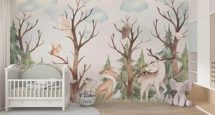 Bohemian Floral Wallpaper: Franny Sorbet Block Print, Removable Peel & Stick