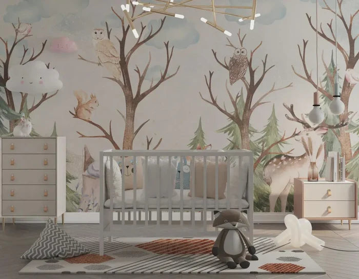 Bohemian Floral Wallpaper: Franny Sorbet Block Print, Removable Peel & Stick