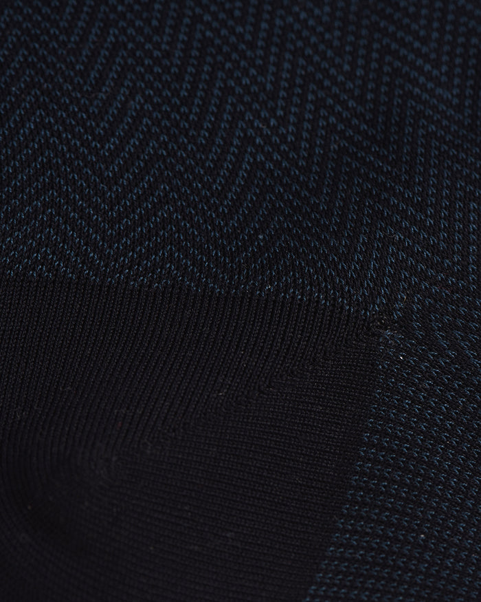 Bresciani- Cotton Rib Socks-Bluette