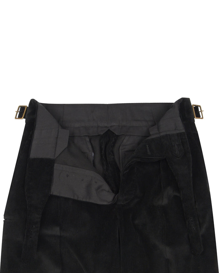 Brisbane Moss Black 10 Wale Corduroy