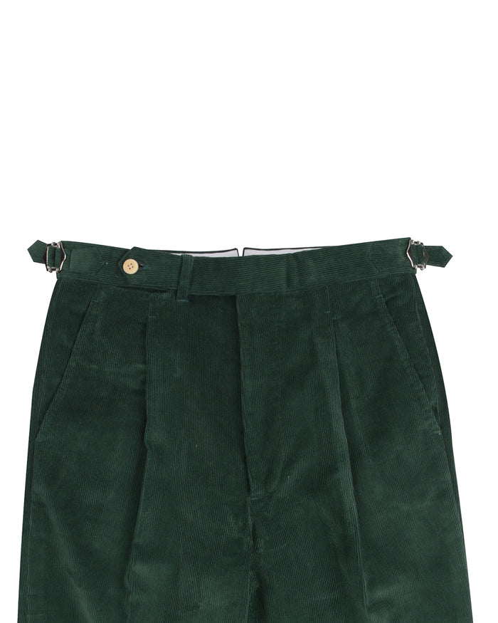 Brisbane Moss Bottle Green 12 Wale Corduroy