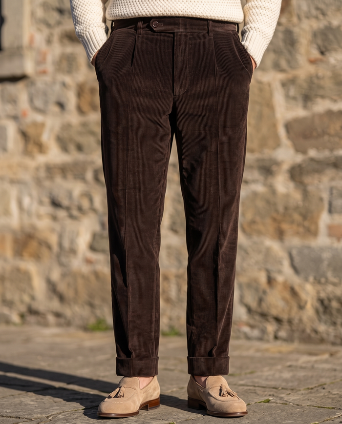 Brisbane Moss Brown Corduroy