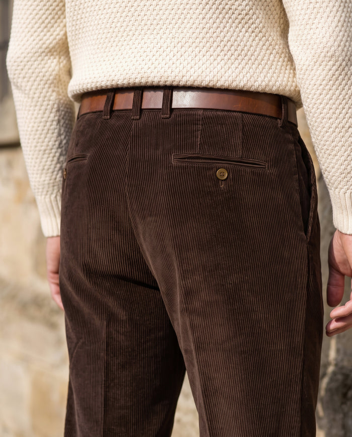Brisbane Moss Brown Corduroy