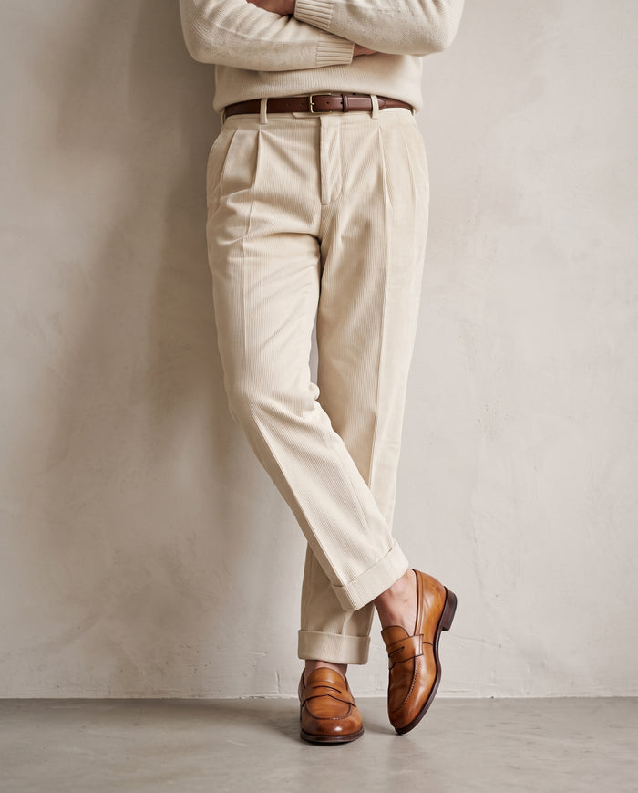 Brisbane Moss Cream 12 Wale Corduroy