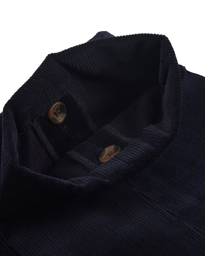 Brisbane Moss DK Navy 12 Wale Corduroy