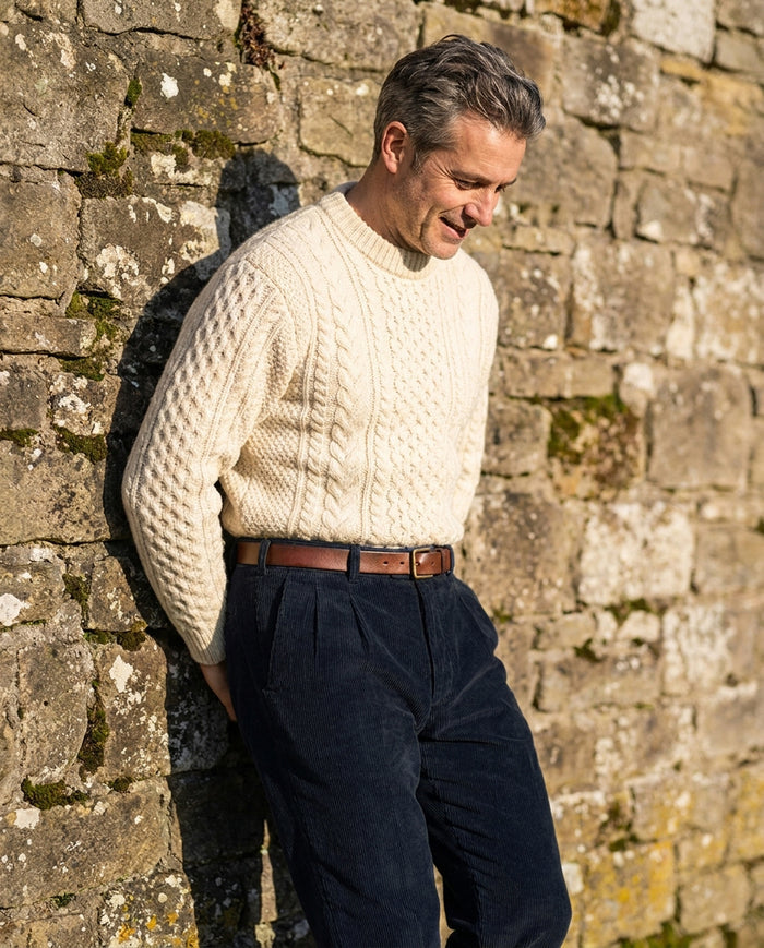 Brisbane Moss DK Navy Corduroy