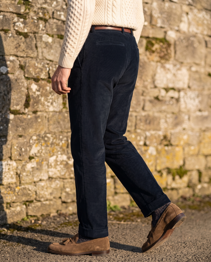 Brisbane Moss DK Navy Corduroy