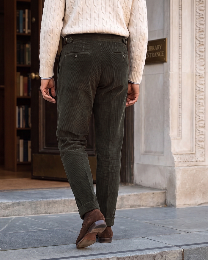 Brisbane Moss DK Olive Corduroy