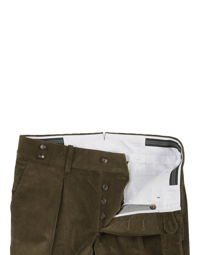 Brisbane Moss Drab 12 Wale Corduroy