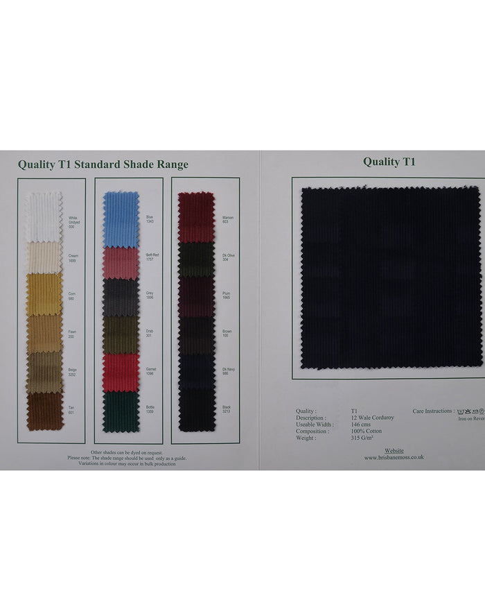 Brisbane Moss Fawn 12 Wale Corduroy