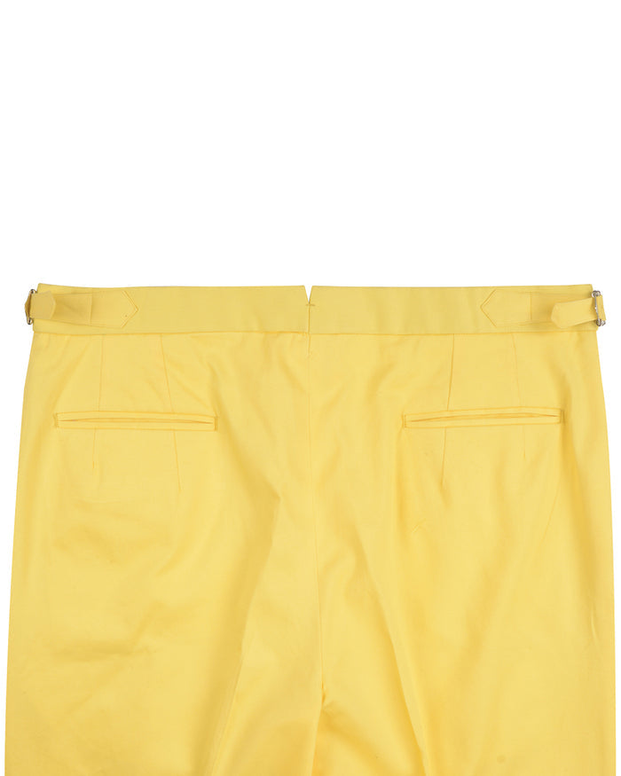 Brisbane Moss Lemon Yellow Twill