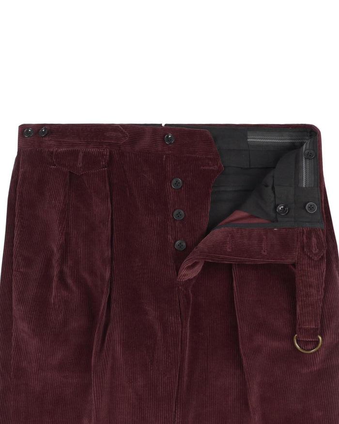 Brisbane Moss Maroon Corduroy