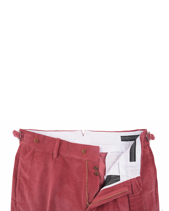 Brisbane Moss Soft Red Corduroy