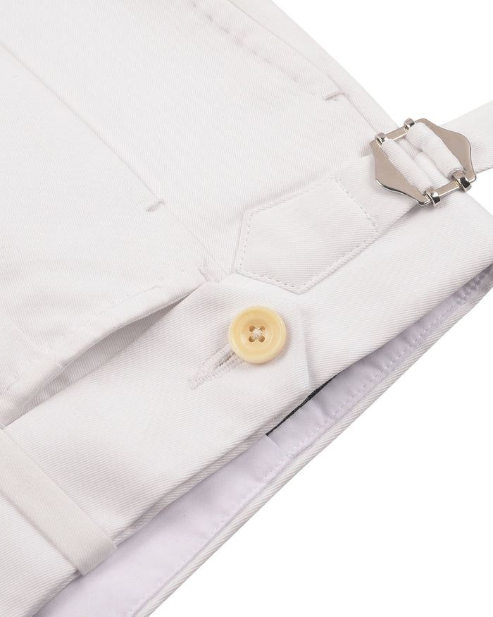 Brisbane Moss White Twill