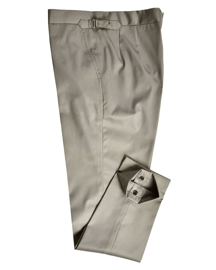 Brownish Grey Twill Chino