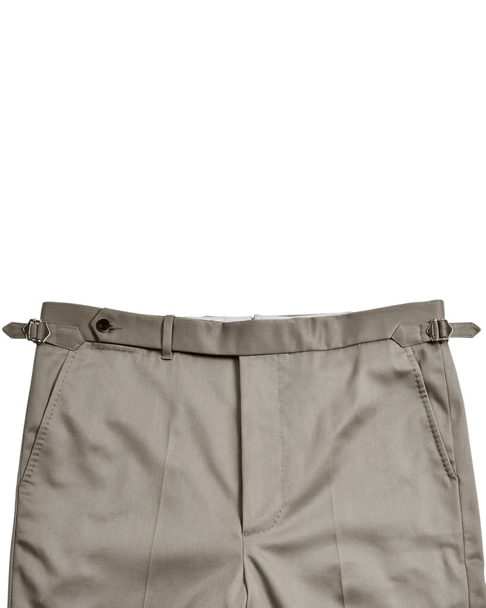 Brownish Grey Twill Chino