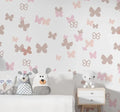 Butterfly Nursery Wallpaper: Kids Watercolor Mural