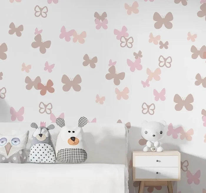 Butterfly Nursery Wallpaper: Kids Watercolor Mural