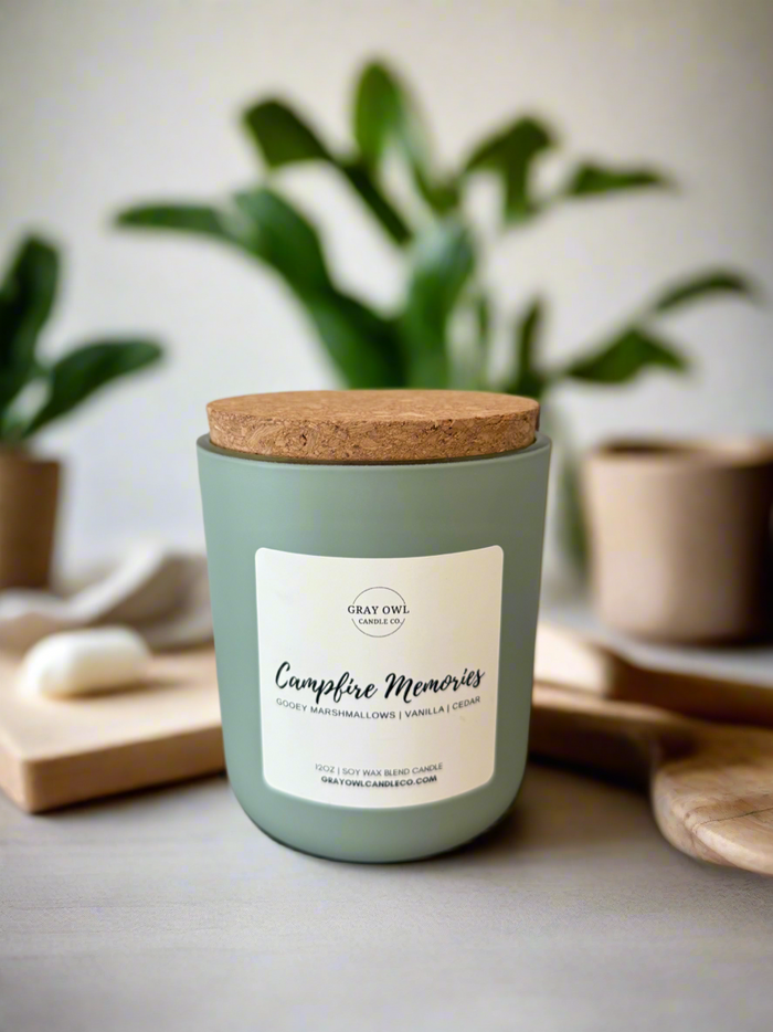 Campfire Memories Wooden Wick Candle