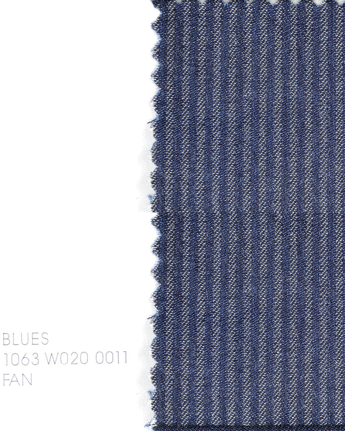 Canclini Blues: Blue Stripe Chambray