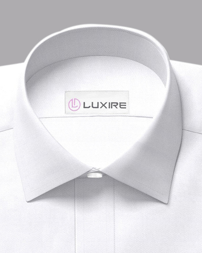 Canclini Piave Easy Plus: White Pinpoint Oxford