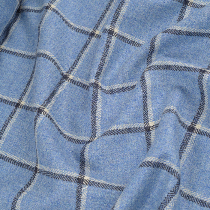 Cap Tweed in Blue Windowpane (4386327298103)