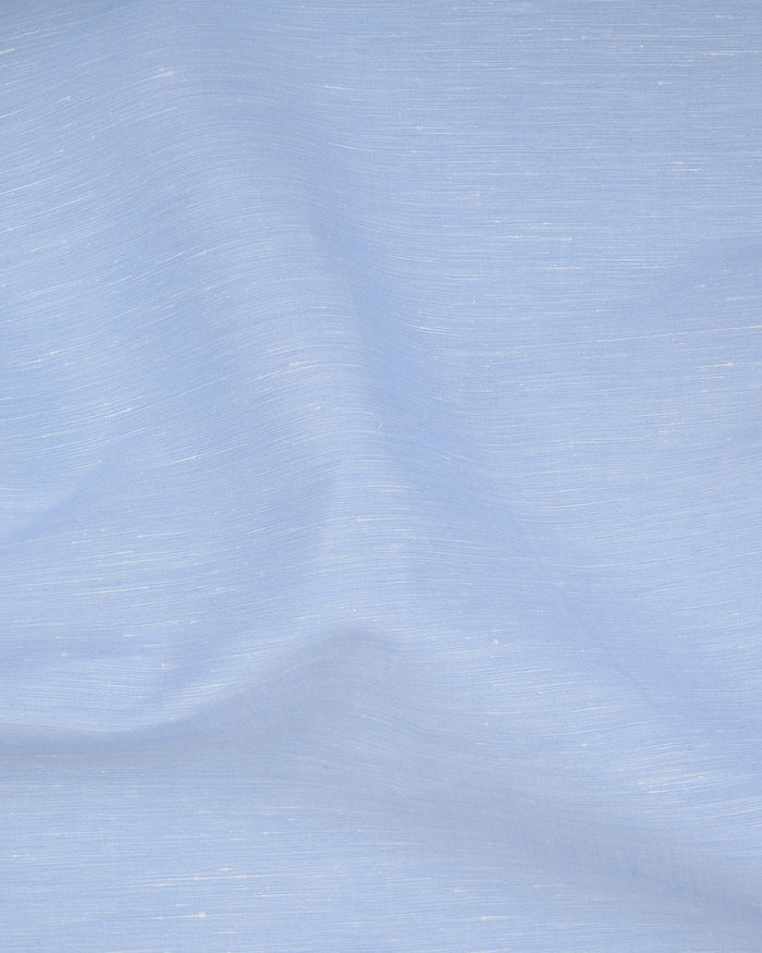 Carlo Riva: Linen-Cotton: Sky Blue Slub Chambray