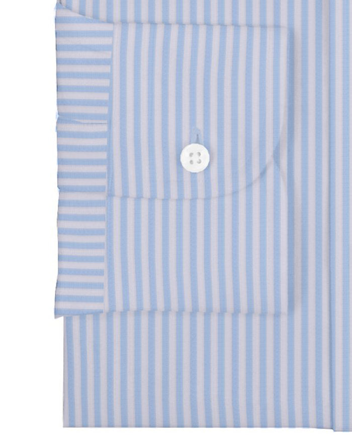 Carlo Riva White Blue Bengal Stripes