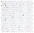 Bella Glass Tiles Carolina Dots Penny Round Mosaic Gilded Vogue CAR2011