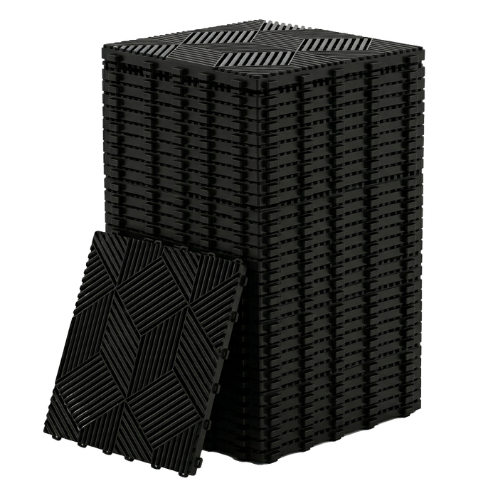 Black / 34 Tiles / 3D Cube
