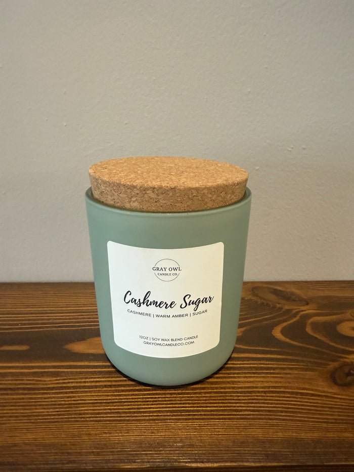 Cashmere Sugar Wooden Wick Candle