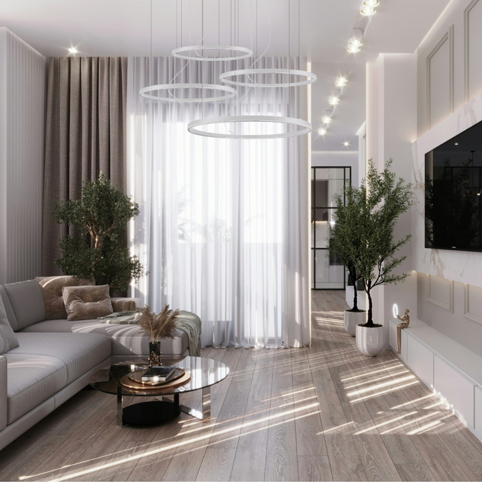 Chandelier ALUMA RING P216 – decorative ceiling chandelier, view 5 | LAMP & LIGHT - Design forward Decorative lamp , Downlights, pendant lamp , striplights