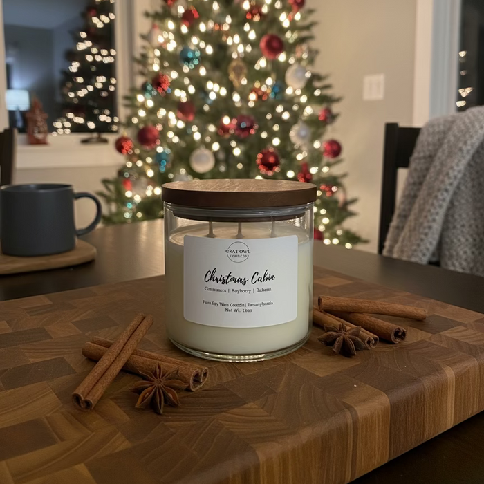 Christmas Cabin Large Soy Candle | 3 Wick