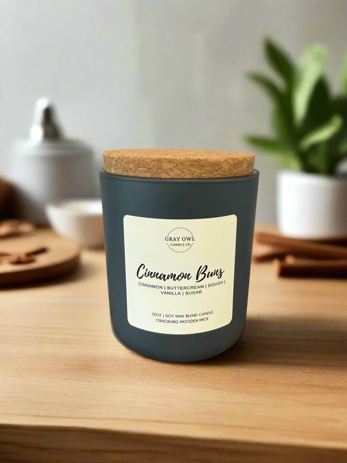 Cinnamon Buns Wooden Wick Candle