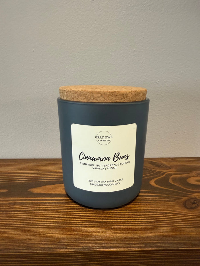 Cinnamon Buns Wooden Wick Candle