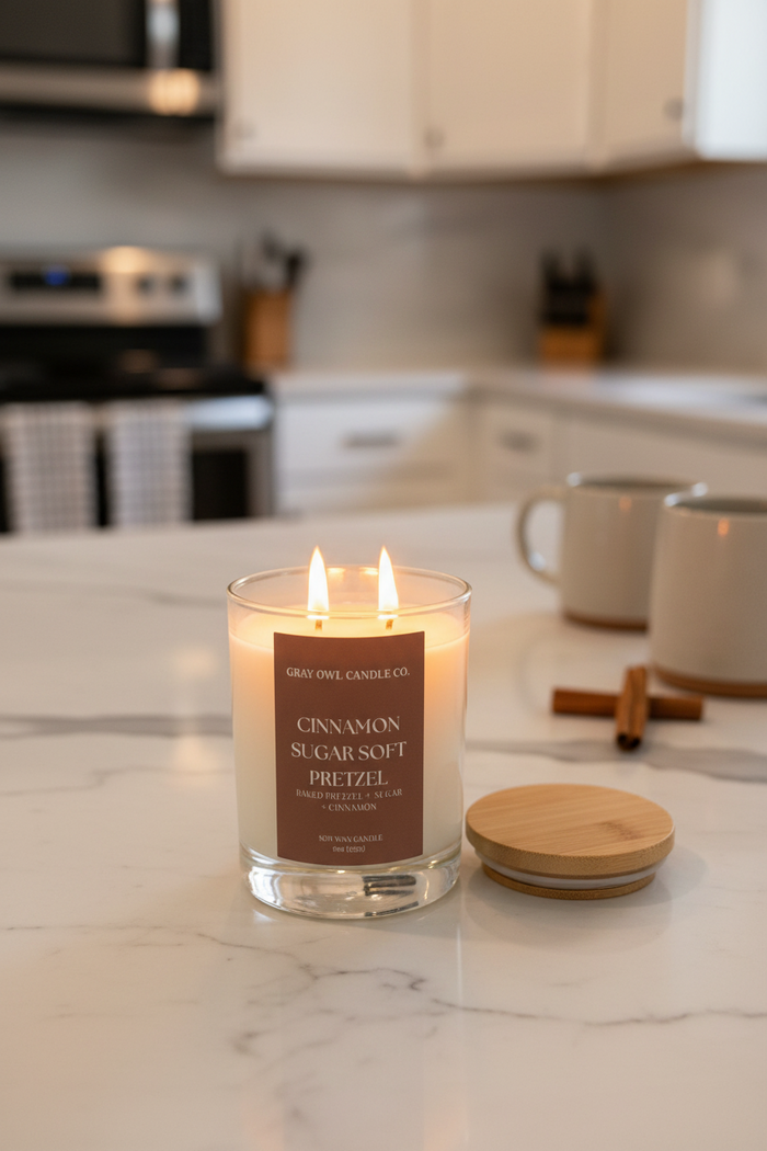 Cinnamon Sugar Soft Pretzel Candle