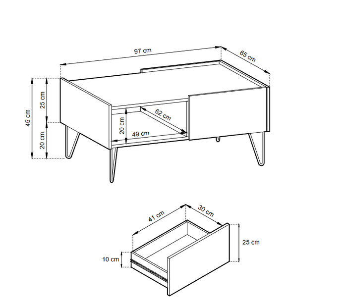 Coffee Table HARMONY 05 black / black marbleTV Stand HARMONY 01 (144/55/37) Colour Black / Black marble + Golden Material Laminated board 16mm Veneer Edging ABS Metal LegsAnna Furniture