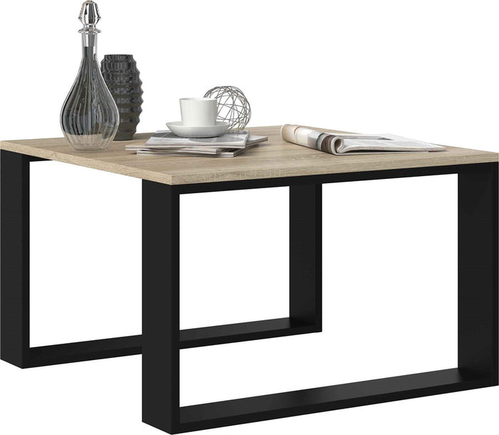COFFEE TABLE LIVING ROOM LOFT MODERN MINI SONOMA BLACK 67x67cmfunctionality easy assembly assembly instructions in the packagePerfect for the living room.its made of a double-laminated board with increased hardness, which makes the surface of the furnitur