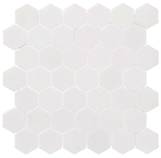 Bella Glass Tiles Colonial 2 Inch Hex Light Canopy CLNL276