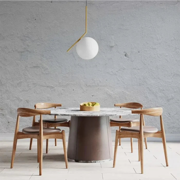 Concrete Look Peel and Stick Wallpaper: Living Room Wall Mural