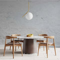 Concrete Look Peel and Stick Wallpaper: Living Room Wall Mural