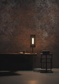 Concrete-Look Wallpaper in Red and Gray Tones: Rusty Deco Art Wall Mural