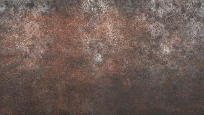 Concrete-Look Wallpaper in Red and Gray Tones: Rusty Deco Art Wall Mural