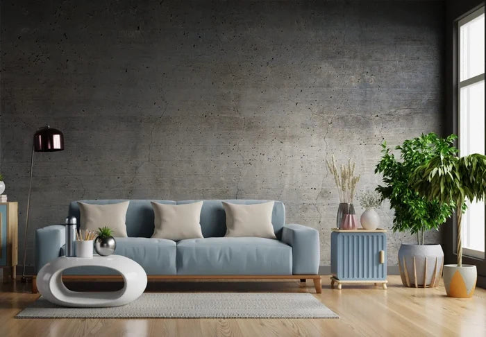 Concrete Wall Look Wallpaper: Modern Peel and Stick Wallpaper