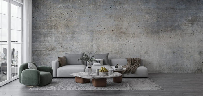 Concrete Wall Look Wallpaper: Modern Peel and Stick Wallpaper