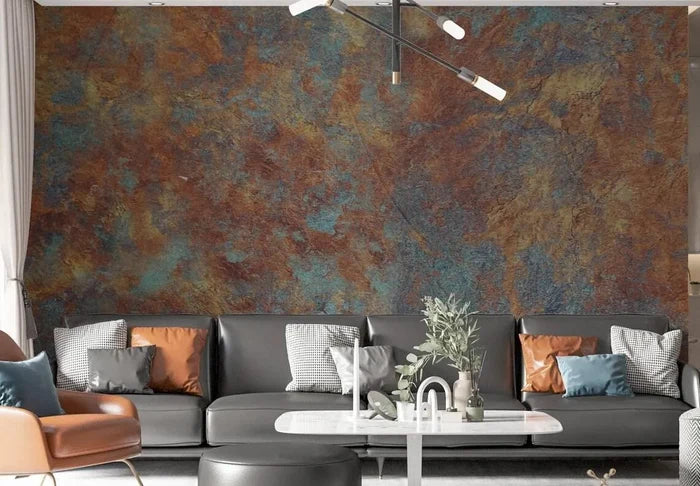 Copper Look Wallpaper Mural: Modern Deco Art, Easy Application